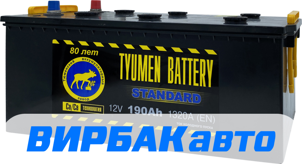 Купить Аккумулятор TYUMEN BATTERY STANDARD 190 Ач 1320 А обратная ...