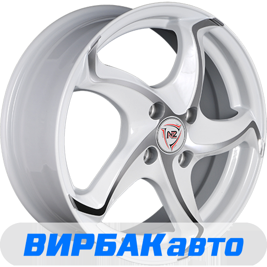 Купить литые диски NZ F-17 15" PCD 4/108 6j ET 52.5 ЦО 73,1, белый с ...