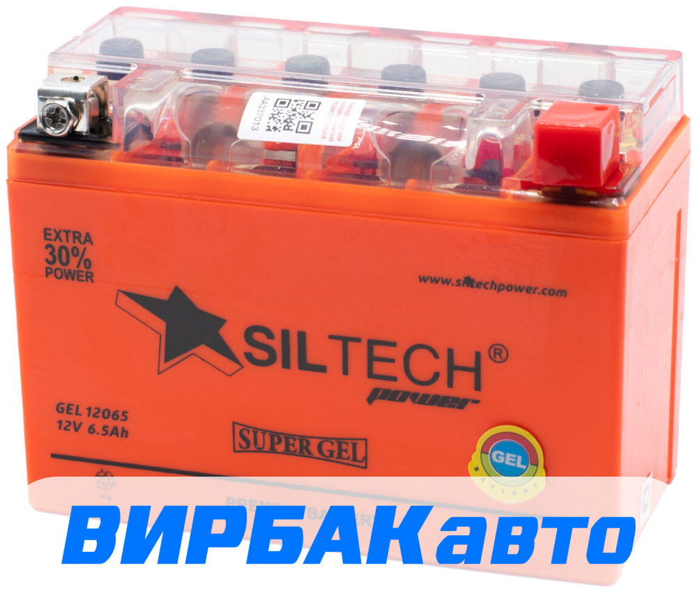 Купить Аккумулятор SILTECH GEL 12065 (12N6.5L-BS) 5 Ач 100 А обратная  полярность, клемма стандартная, цены в Таганроге — интернет-магазин  VIRBACauto